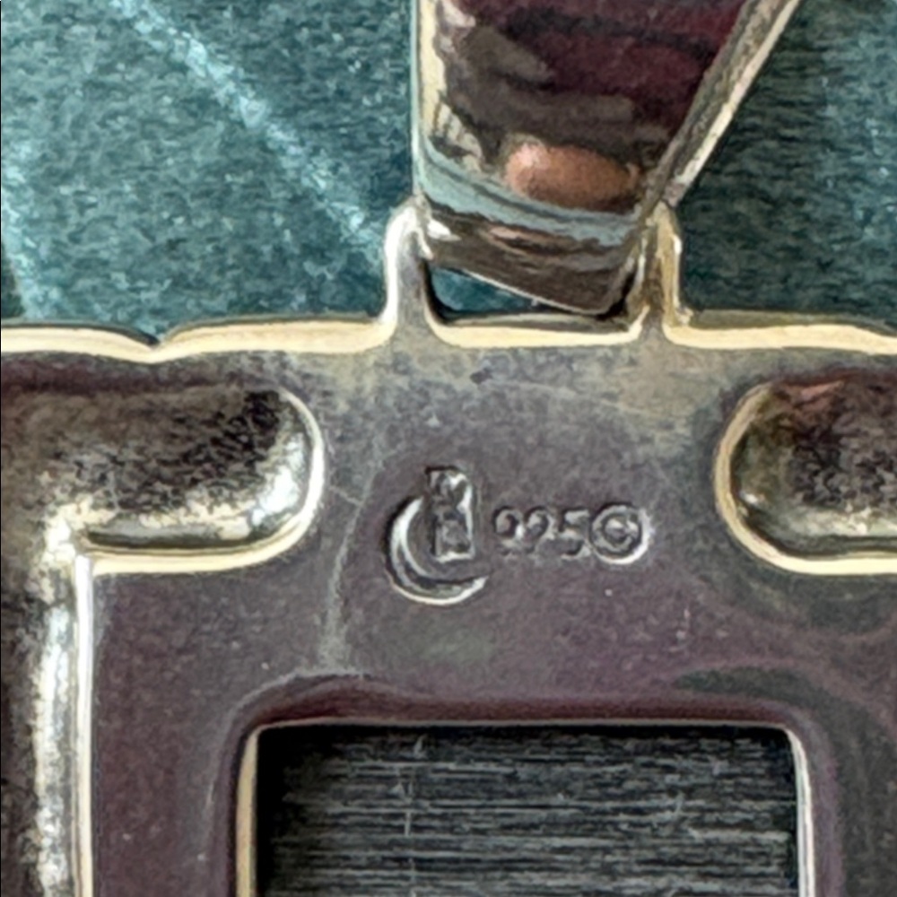 NWOT Carolyn Pollack of Sincerely Southwest-Silver/Turquoise/BlueLapis Pendant - Picture 7 of 13